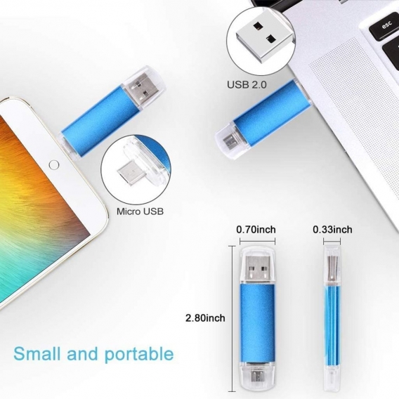 Pyzl Micro USB Stick 64GB OTG USB 2.0 Flash-Laufwerk Memory Stick für Android-Smartphones. Vansuny USB-Fotostick Thumb Drive Pen