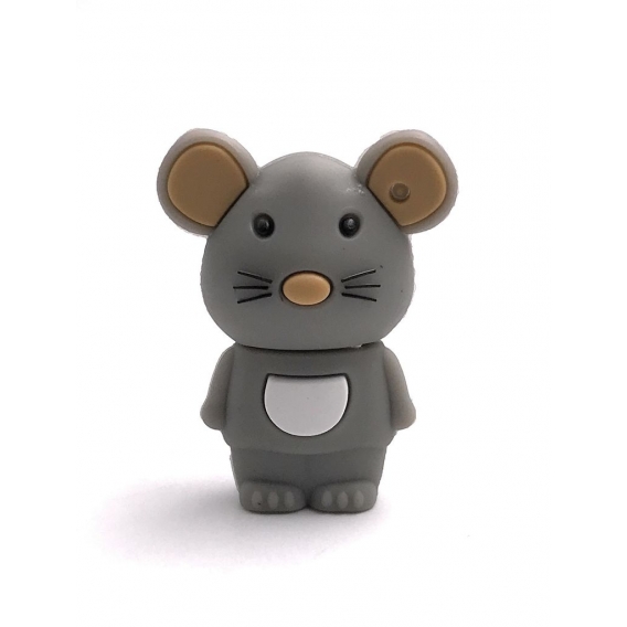 Onwomania Maus Tier Mäusschen Ratte grau USB Stick USB Flash Drive 16GB Usb 2.0