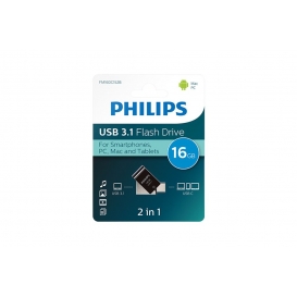 More about Philips 2 in 1  USB 3.1 zu  USB C 16GB Schwarz Flash Drive PC MAC Tablets Smartphones