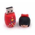 Onwomania Geishja Puppe Matrojschka rot USB Stick in Alu Geschenkbox 32 GB USB 2.0