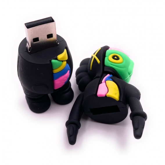 Onwomania Anatomiemännchen Organ Schwarz USB Stick USB Flash Drive Speicherstick 16GB USB 3.0