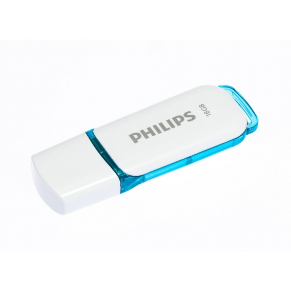 Philips USB-Stick 16GB Drive Snow, USB 2.0, Farbe: Blau