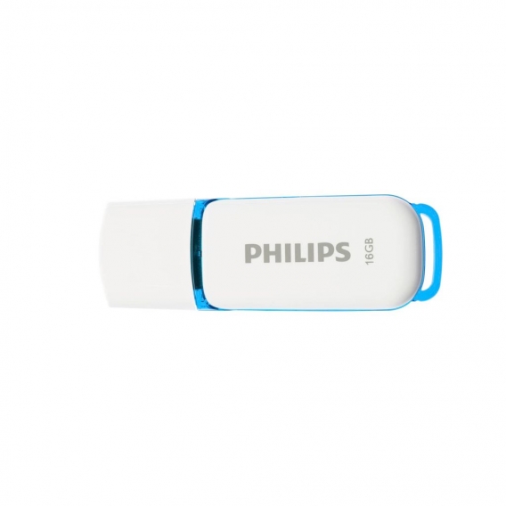 Philips USB-Stick 16GB Drive Snow, USB 2.0, Farbe: Blau