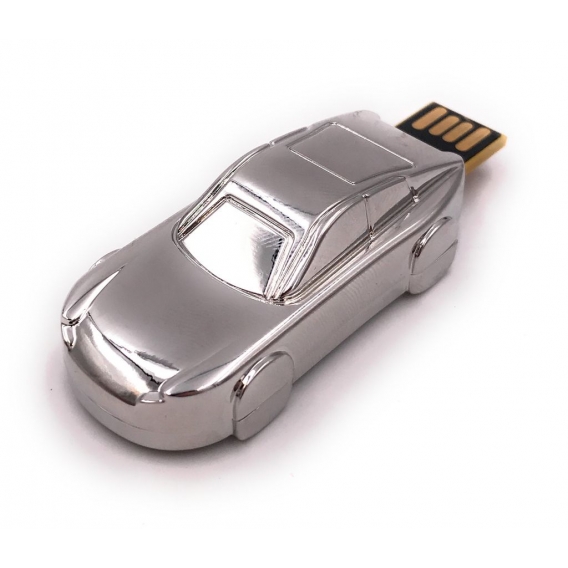 Onwomania Sportwagen Car Auto Silber USB Stick in Alu Geschenkbox 32 GB USB 2.0