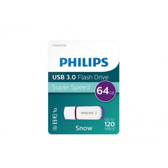 Philips USB 3.0 Stick 64GB, Snow Edition, we-pur