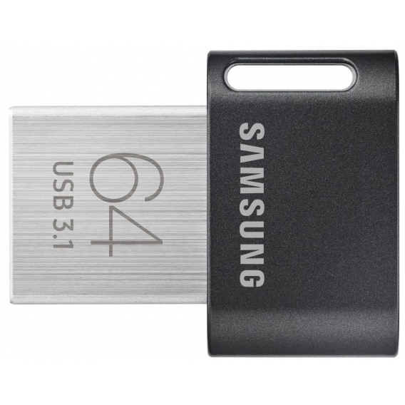 Samsung MUF-64AB, 64 GB, USB Typ-A, 3.2 Gen 1 (3.1 Gen 1), Drehring, 3,1 g, Schwarz, Edelstahl