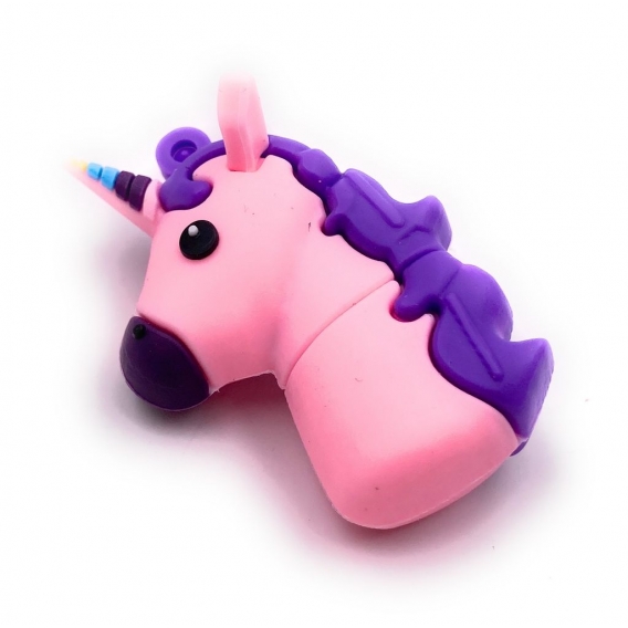 Onwomania Einhorn Einhornkopf Fabelwesen Rosa USB Stick USB Flash Drive Speicherstick 16GB USB 3.0