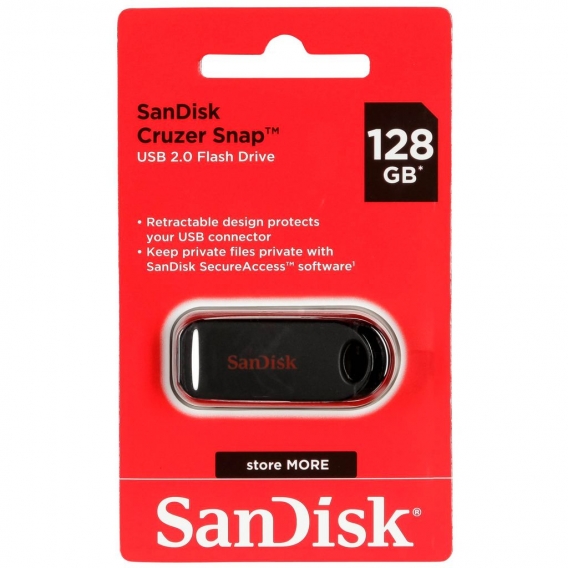 SanDisk Cruzer Snap        128GB USB 2.0          SDCZ62-128G-G35