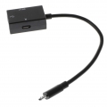 Micro USB Male auf Mikro USB Female OTG Adapter , Micro USB 2.0 auf USB OTG Adapter Kabel - Schwarz