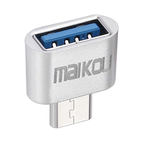 Universal USB 3.0 zu USB-C Adapter OTG Stecker Konverter für Handys Laptops (Silber)