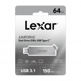 More about Lexar OTG JumpDrive D30c 64GB Dual Type-C Type-A USB 3.1