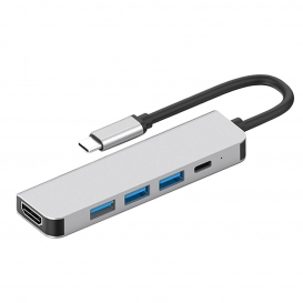 More about USB C Hub 5 in 1, 4K HDMI, 3 USB 3,0 Ports, USB-C PD Lade Port Multiport Adapter Dongle für Laptop Tablet Smartphone Projektor