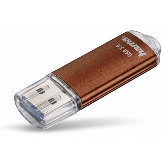 Hama USB 3.0 Speicherstick FlashPen, 64 GB, Farbe: Braun