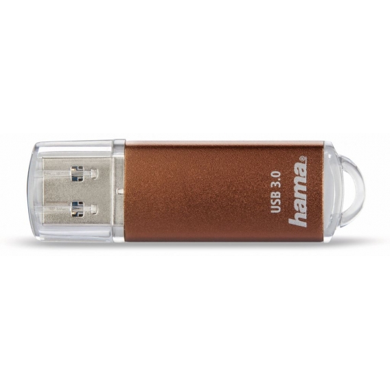 Hama USB 3.0 Speicherstick FlashPen, 64 GB, Farbe: Braun