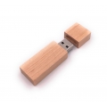 Onwomania Holz eckig aufsteckbar Eiche USB Stick in Alu Geschenkbox 32 GB USB 2.0