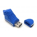 Onwomania Sneaker Sport Schuh Turn Schuh Blau Funny USB Stick 64 GB USB 2.0