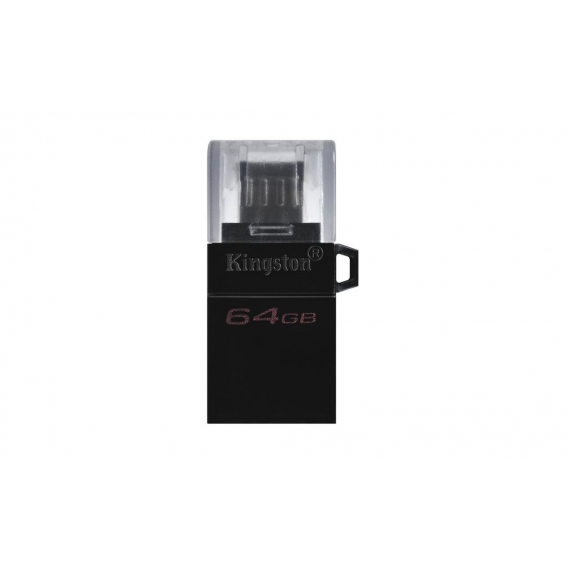 Kingston Technology DataTraveler microDuo3 G2, 64 GB, USB Type-A / Micro-USB, 3.2 Gen 1 (3.1 Gen 1), andere, 1,7 g, Schwarz