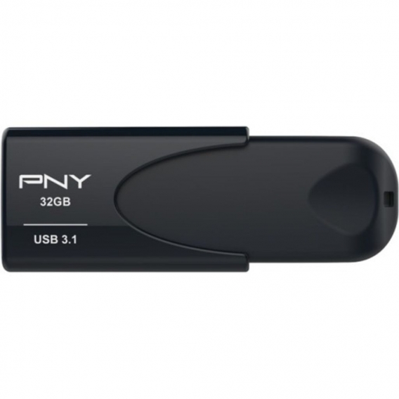 PNY 32GB USB 3.1 Speicher Stift Attache 4 Capless Sliding Design Schwarz