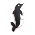 Onwomania Delfin Fisch Ozean Tier in Schwarz Funny USB Stick 16 GB USB 2.0