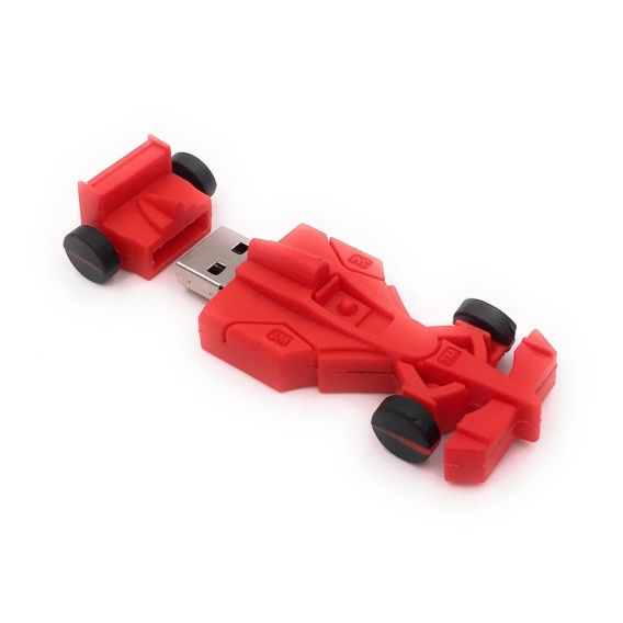 Onwomania F1 Car Sportscar Rennwagen Rot USB Stick in Alu Geschenkbox 8 GB USB 2.0