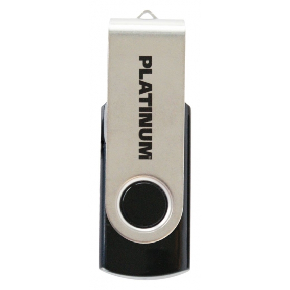 Platinum TWS USB-Stick 128 GB USB 3.0 USB-Flash-Laufwerk - Speicher-Stick in schwarz & silber inkl. Öse zur Befestigung am Schlü