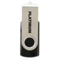 Platinum TWS USB-Stick 128 GB USB 3.0 USB-Flash-Laufwerk - Speicher-Stick in schwarz & silber inkl. Öse zur Befestigung am Schlü