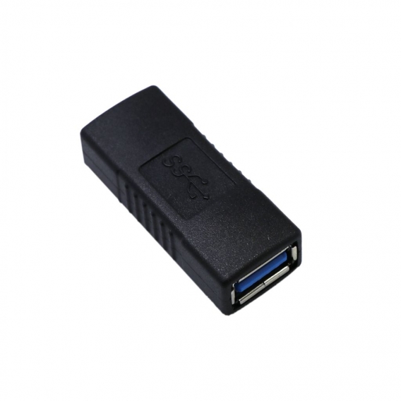 USB 3.0 Typ A Weiblich auf Weiblich Ladegerät Stecker - 2 Stücke - Schwarz