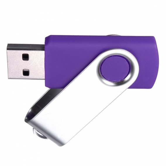 Wirbel 128MB USB 2.0 Flash Memory Stick Pen Drive Speicher Thumb U Disk Faltbarer Schlüsselanhänger Geschenke lila