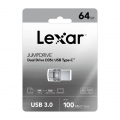 Lexar OTG JumpDrive D35c 64GB Dual Type-C Type-A USB 3.0