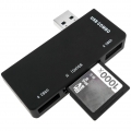 BeMatik - USB 3.0 Hub und Kartenleser Speicherkarte SD MicroSD MMC und RS 5 Gbps