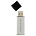 Platinum ALU USB-Stick 64 GB USB 2.0 USB-Flash-Laufwerk - moderner Speicher-Stick aus Aluminium - inkl. Schutzkappe in schwarz