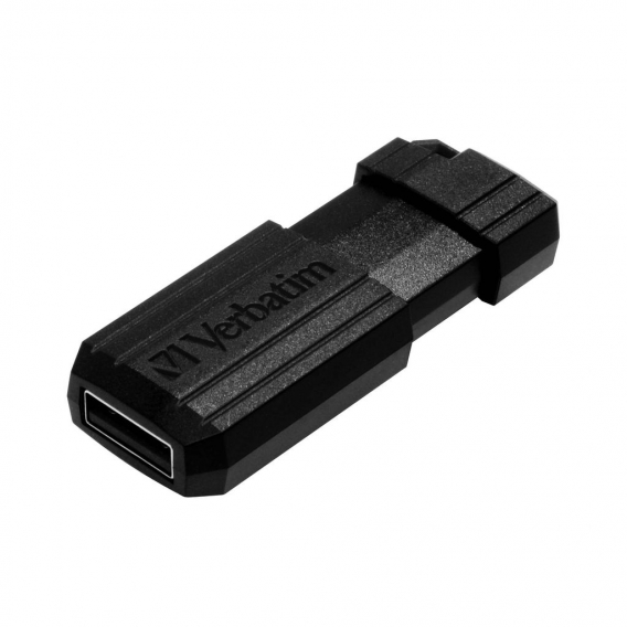 Verbatim PinStripe USB Drive - USB-Flash-Laufwerk - 128 GB - USB 2.0 - Schwarz