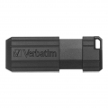 Verbatim PinStripe USB Drive - USB-Flash-Laufwerk - 128 GB - USB 2.0 - Schwarz