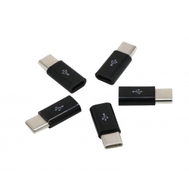 More about 5 Stk. USB 3.1 Type C Male zu Micro USB Female Converter Adapter Stecker - Schwarz