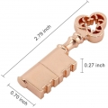 Neuheit und Wasserdicht Metall Rose Gold Schlüssel Form USB 2.0 Flash Drive Cool USB Stick Speicherstick Lustig U Disk Geschenk 