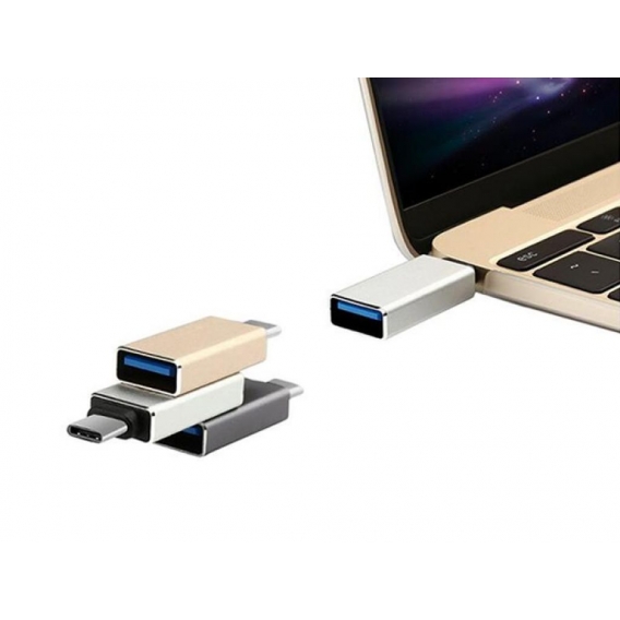 USB Type-C - USB 3.0 Adapter (Schwarz)