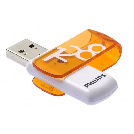 Philips USB-Stick 2.0, 128GB, Vivid Edition, Farbe: Orange