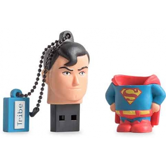 Tribe Marvel - Superman, 16 GB, USB Typ-A, 2.0, Kappe, Mehrfarbig