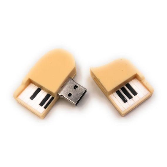 Onwomania Klavier Flügel Piano in Weiß Funny USB Stick 16 GB USB 2.0