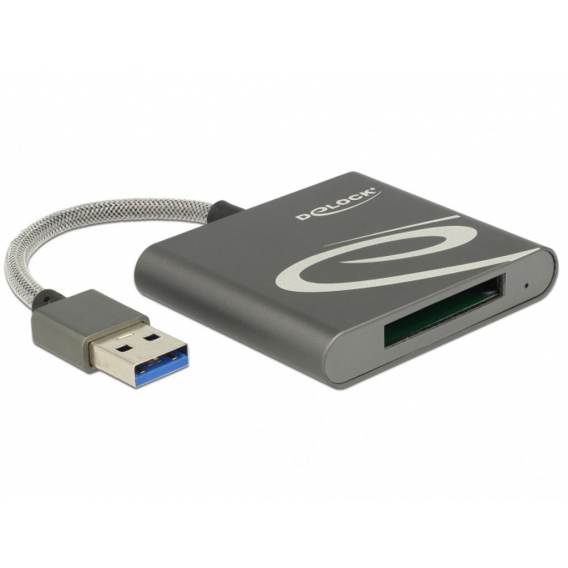 Delock 91583 - XQD - Grau - 480 Mbit/s - Aluminium - - Mac OS 10.9 or above - Windows 7 32-bit - Windows 7 64-bit - Windows 8.1 