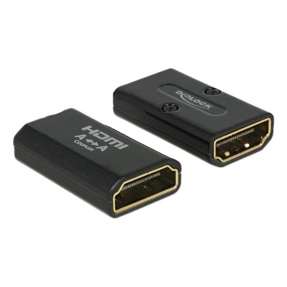 Delock Adapter High Speed HDMI mit Ethernet – HDMI-A Buchse ＞ HDMI-A Buchse 4K Gender Changer schwarz