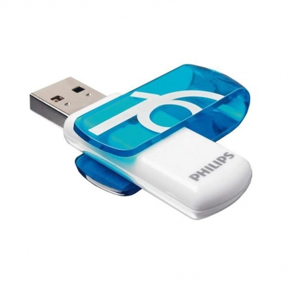 Philips USB-Stick 16GB Vivid, USB 2.0, Farbe: Blau