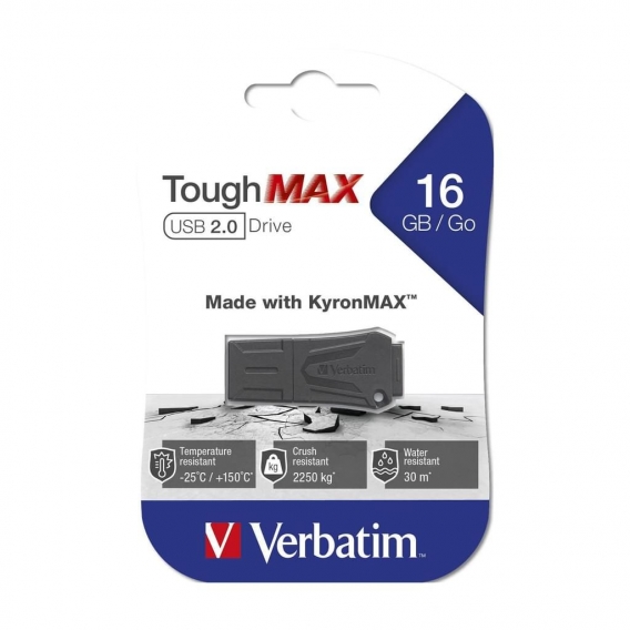 Verbatim USB 2.0 Stick 16GB ToughMAX Thermo Prot.