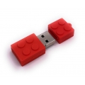 Onwomania Baustein Rot Funny USB Stick 64 GB USB 2.0