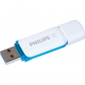 Philips USB-Stick 16GB Snow, USB 3.0, Farbe: Blau