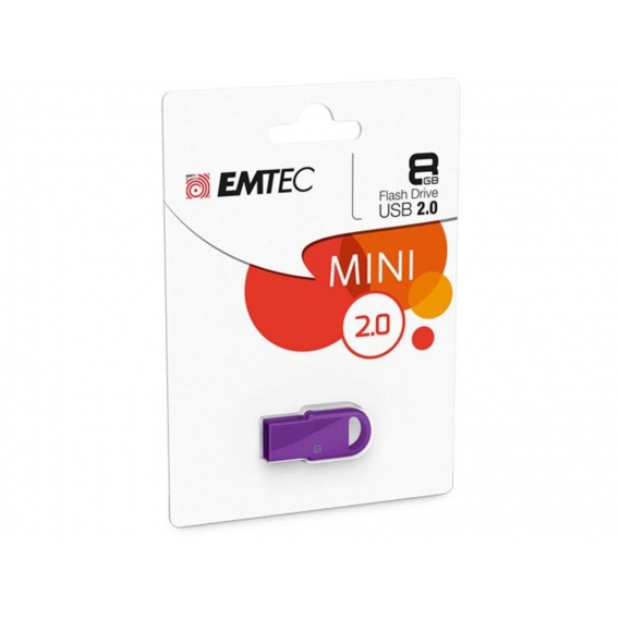 USB FlashDrive 8GB EMTEC D250 Mini (Lila)