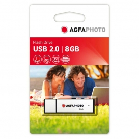 More about AgfaPhoto USB Flash Drive 2.0 - USB-Flash-Laufwerk - 8 GB - USB 2.0 - Silber