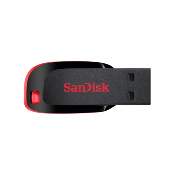 SanDisk Cruzer Blade, 32 GB, USB Typ-A, 2.0, Ohne Deckel, 2,5 g, Schwarz, Rot