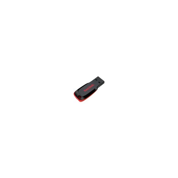 SanDisk Cruzer Blade, 32 GB, USB Typ-A, 2.0, Ohne Deckel, 2,5 g, Schwarz, Rot