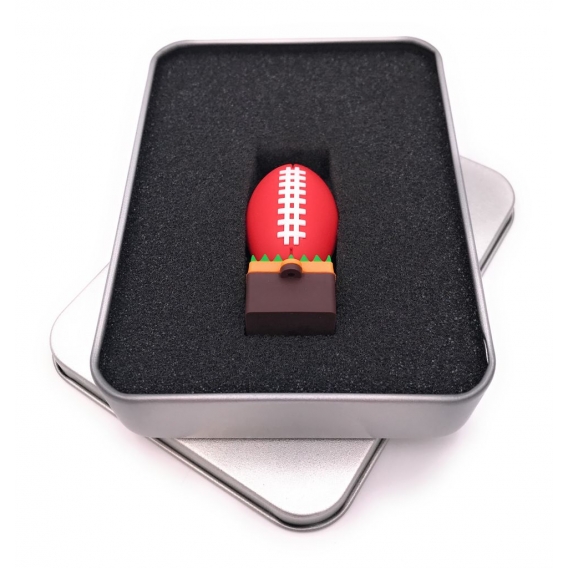 Onwomania Football Stehend Touchdown USB Stick in Alu Geschenkbox 8 GB USB 2.0